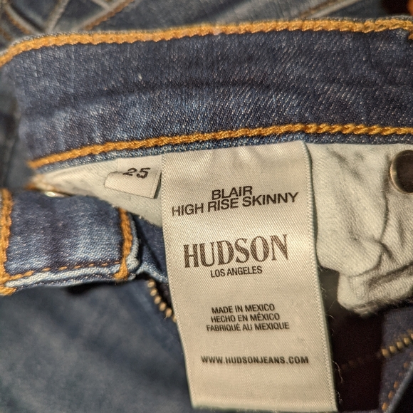 Hudson Blair High Waist Skinny Jeans 25 - Picture 3 of 4